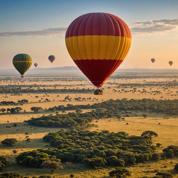 Quels sont les conseils pour une expédition en montgolfière au-dessus du Serengeti, Tanzanie?