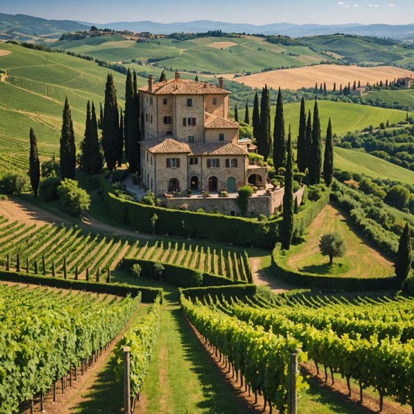Peut-on louer une villa en Toscane avec des visites guidées de sites archéologiques et des dégustations de vins bio?