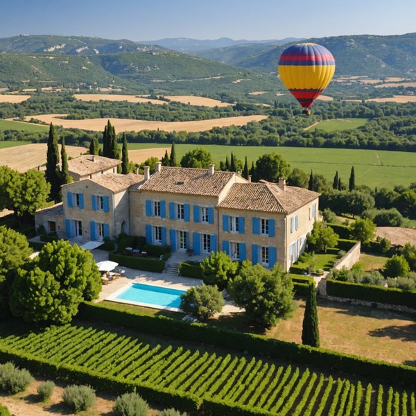 Peut-on trouver une maison de vacances en Provence avec des cours de cuisine et des balades en montgolfière?