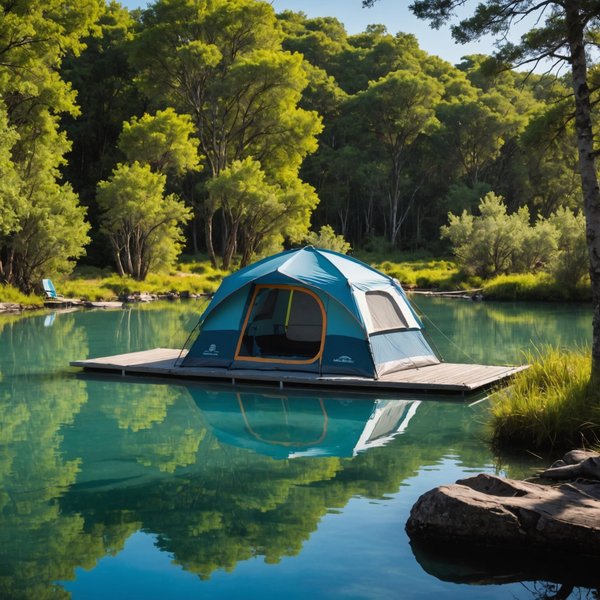 Quels sont les équipements nécessaires pour un camping en région de lagons en été?